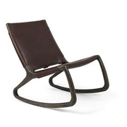 Rocker Chair by Shawn Place for Mater Furniture Mater Sirka Grey Stain Oak - Harness Mustang Full Grain Leather 