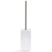 Porcelain DW 6200 Toilet Brush Set by Decor Walther Bathroom Decor Walther White/Nickel Satined 