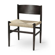 Nestor Chair, Sidechair by Tom Stepp for Mater Furniture Mater Sirka Grey Stain Beech - Natural Paper Cord Seat 