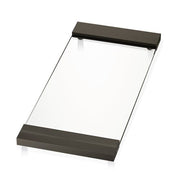 TAB37 Large Glass Bathroom Vanity Tray, 14.6" by Decor Walther Decor Walther Clear Glass Dark Bronze 