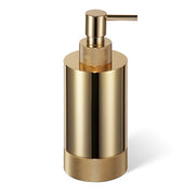 Club SSP1 Liquid Soap Dispenser with Milled Base by Decor Walther Decor Walther Gold 