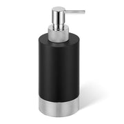 Club SSP1 Liquid Soap Dispenser with Milled Base by Decor Walther Decor Walther Black Matte/Chrome 