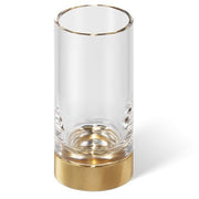Club SMG Tumbler or Toothbrush Holder with Milled Base by Decor Walther Decor Walther Plain Gold 