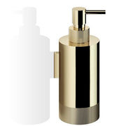 Club SP1 Wall-Mounted Liquid Soap Dispenser with Milled Base by Decor Walther Decor Walther Gold 