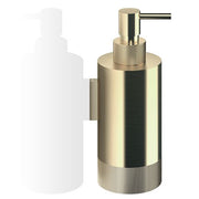 Club SP1 Wall-Mounted Liquid Soap Dispenser with Milled Base by Decor Walther Decor Walther Gold Matte 