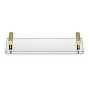 Club BAR TAB 13" Bathroom Accessory Tray by Decor Walther Decor Walther Gold/Clear Glass 