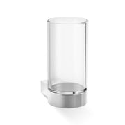 Club WMG Wall-Mounted Tumbler or Toothbrush Holder with Milled Base by Decor Walther Decor Walther Plain Chrome 