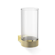 Club WMG Wall-Mounted Tumbler or Toothbrush Holder with Milled Base by Decor Walther Decor Walther Plain Gold 