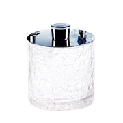 Crack CRDMD Glass Canister with Lid, 4.3" by Decor Walther Decor Walther Chrome 