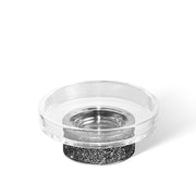 Rocks STS Swarovski Crystal Soap Dish by Decor Walther Decor Walther Chrome Clear Glass 