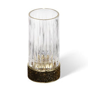 Rocks SMG Swarovski Crystal Tumbler or Toothbrush Holder by Decor Walther Decor Walther Gold Cut Glass 