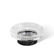 Rocks STS Swarovski Crystal Soap Dish by Decor Walther Decor Walther Matte Black Cut Glass 