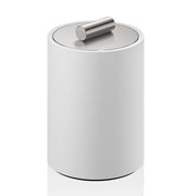 Stone DMD Small Canister with Lid, 4.5" by Decor Walther Decor Walther White Stainless Steel Matte 