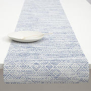Chilewich: Mosaic Woven Vinyl Placemats Set of 4 & Table Runners Placemat Chilewich Runner Blue 