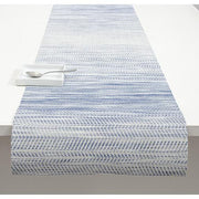 Chilewich: Wave Woven Vinyl Placemats Set of 4 & Runners Placemats Chilewich Runner Blue 
