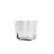 Domain Optic Flow Old Fashioned Whiskey Glass by Hering Berlin Glassware Hering Berlin Clear 