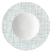 Mesh Rim Plate,Deep, 11" by Gemma Bernal for Rosenthal Dinnerware Rosenthal Lines Aqua 