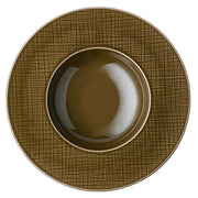 Mesh Rim Plate,Deep, 11" by Gemma Bernal for Rosenthal Dinnerware Rosenthal Solid Walnut 