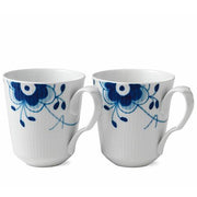 Blue Fluted Mega Mug, set of 2, 11 or 12.25 oz. Sizes by Royal Copenhagen Dinnerware Royal Copenhagen 12.25 oz. 