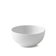 White Fluted Serving Bowl by Royal Copenhagen Dinnerware Royal Copenhagen 