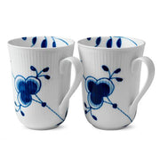 Blue Fluted Mega Mug, set of 2, 11 or 12.25 oz. Sizes by Royal Copenhagen Dinnerware Royal Copenhagen 11 oz. 