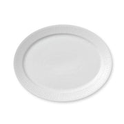 White Fluted Oval Platter by Royal Copenhagen Dinnerware Royal Copenhagen 
