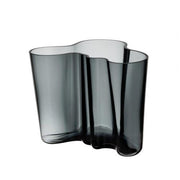 Aalto Savoy Glass Vase, 6.25" by Alvar Aalto for Iittala Vases, Bowls, & Objects Iittala Aalto Dark Grey 