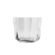 Domain Optic Flow Double Old Fashioned Whiskey Glass by Hering Berlin Glassware Hering Berlin Clear 