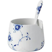 Blue Elements Sugar Bowl with Spoon by Royal Copenhagen Dinnerware Royal Copenhagen 
