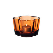 Aalto Glass Tealight or Votive by Alvar Aalto for Iittala Vases, Bowls, & Objects Iittala Seville Orange 