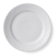 White Fluted Full Lace Dessert Plate, 7.5" by Royal Copenhagen Dinnerware Royal Copenhagen 
