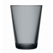 Kartio Glasses, Set of 2 or Single by Kaj Franck for Iittala Glassware Iittala 13.5 oz. Kartio Dark Grey 