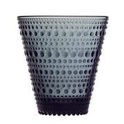 Kastehelmi Glass 10 oz.Tumblers, Open Stock or Set of 2 by Oiva Toikka for Iittala Glassware Iittala Dark Grey 
