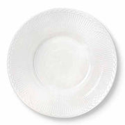 White Fluted Half Lace Deep Plate, 9.5" by Royal Copenhagen Dinnerware Royal Copenhagen 