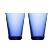 Kartio Ultramarine Blue Glasses, Set of 2 by Kaj Franck for Iittala Glassware Iittala 