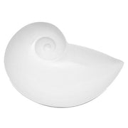 Maritime Moon Snail Bowl, Large, 12.6" by Ted Muehling for Nymphenburg Porcelain Nymphenburg Porcelain White 