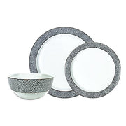 Panthera Platinum 3-Piece Place Setting by Michael Wainwright Dinnerware Michael Wainwright 