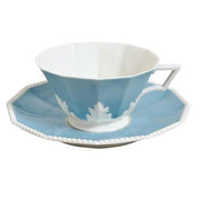 Pearl Symphony Blue Low Cup Saucer, 5.9" by Nymphenburg Porcelain Nymphenburg Porcelain 