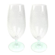 Panthera Glassware: Clear Stemmed Water, Set of 2 by Michael Wainwright Glassware Michael Wainwright 