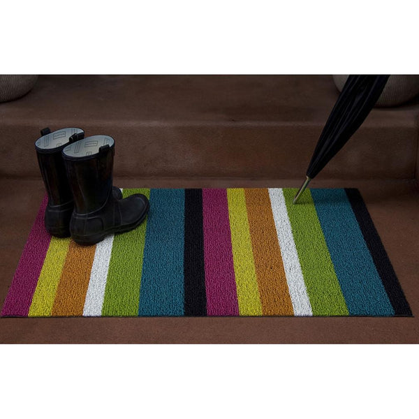 Shag Bold Stripe Indoor/Outdoor Rug by Chilewich Amusespot Unique