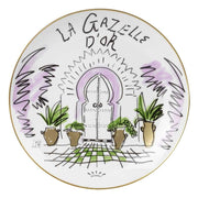 La Gazelle d'Or Porcelain Designer Plate, 10.63" by Luke Edward Hall for Richard Ginori Decorative Plates Richard Ginori 