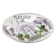 La Gazelle d'Or Porcelain Designer Plate, 10.63" by Luke Edward Hall for Richard Ginori Decorative Plates Richard Ginori 