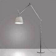 Tolomeo Mega Floor Lamp by Artemide Lighting Artemide 14" Silver Fiber Integrated LED