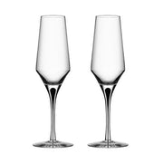 Metropol 9 oz. Champagne Flute Glass, Set of 2 by Orrefors Glassware Orrefors 