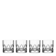 Peak 12 oz. Double Old Fashioned Whiskey Glass, Set of 4 by Orrefors Glassware Orrefors 