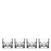 Peak 8 oz. Old Fashioned Whiskey Glass, Set of 4 by Orrefors Glassware Orrefors 