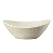 Mesh Oval Nesting Bowl by Gemma Bernal for Rosenthal Dinnerware Rosenthal Medium 7.75" x 6" Cream 