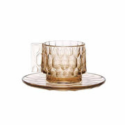 Jellies Coffee Cup & Saucer 2", Set of 4 by Patricia Urquiola for Kartell Dinnerware Kartell Green 