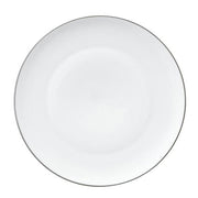 Lotos White with Platinum Dinner Plate, 9.4" by Wolfgang von Wersin for Nymphenburg Porcelain Dinnerware Nymphenburg Porcelain 