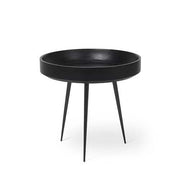 Bowl Table, 15.7" by Ayush Kasliwal for Mater Furniture Mater Black Stain Lacquered 
